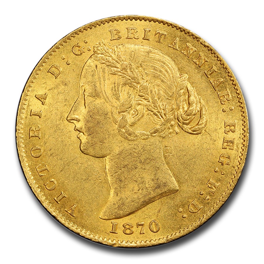 1870 Australia Gold Sovereign Victoria MS-62 PCGS