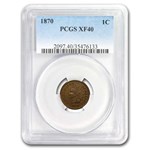 1870 Indian Head Cent XF-40 PCGS