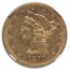 1870-S $5 Liberty Gold Half Eagle AU-58 NGC