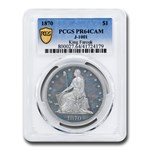 1870 Standard Dollar Pattern PR-64 Cameo PCGS (J-1001)