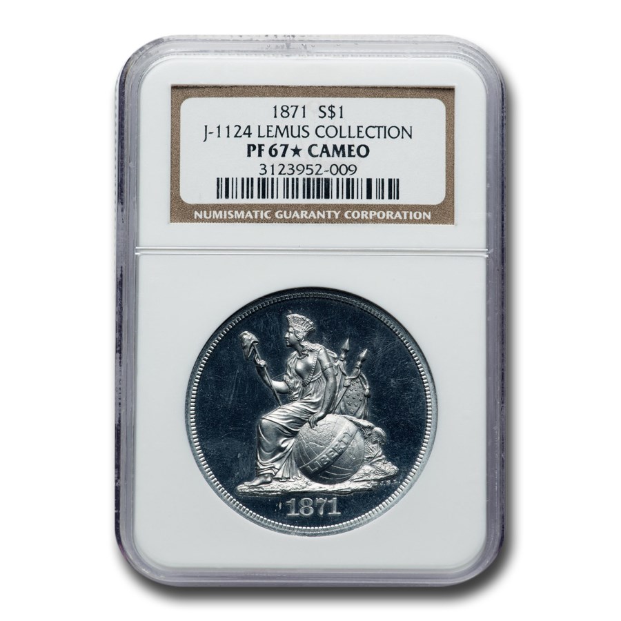 1871 $1 Standard Silver Pattern PF-67* Cameo NGC (J-1124)