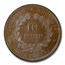 1871-A France 10 Centimes MS-63 PCGS (Brown)