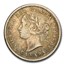 1871-H Canada Silver 10 Cents Victoria AU-50 PCGS