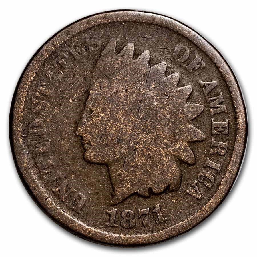 1871 Indian Head Cent Good