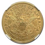 1871-S $20 Liberty Gold Double Eagle AU-50 NGC