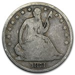 1871-S Liberty Seated Half Dollar Good