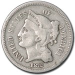 1872 3 Cent Nickel VG