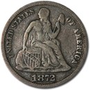 1872 Liberty Seated Dime Fine