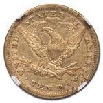 1872-S $10 Liberty Gold Eagle AU-53 NGC