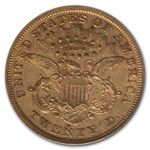 1872-S $20 Liberty Gold Double Eagle AU-50 PCGS