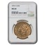 1872-S $20 Liberty Gold Double Eagle MS-60 NGC