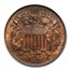 1872 Two Cent Piece PR-65 PCGS (Red/Brown)