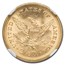 1873 $2.50 Liberty Gold Quarter Eagle (Open 3) MS-64+ NGC CAC