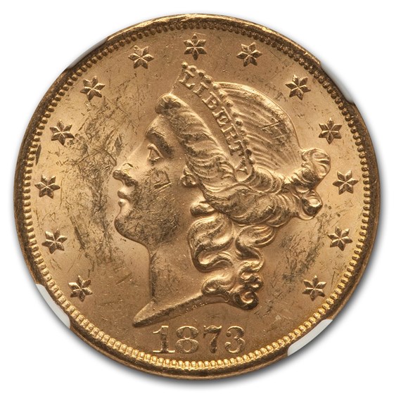 Buy 1873 $20 Liberty Gold Double Eagle MS-62+ NGC (Open 3, DDO) | APMEX