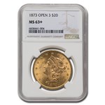 1873 $20 Liberty Gold Double Eagle MS-63+ NGC