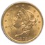 1873 $20 Liberty Gold Double Eagle Open 3 MS-62 PCGS