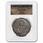 1873-Go S Mexico Silver Peso XF-40 PCGS