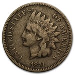 1873 Indian Head Cent Open 3 VG