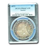 1873 Liberty Seated Dollar PR-66 Cameo PCGS