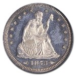 1873 Liberty Seated Quarter PF-66 NGC (Arrows)