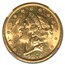 1873-S $20 Liberty Gold Double Eagle Closed 3 MS-60 NGC