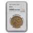 1873-S $20 Liberty Gold Double Eagle Open 3 AU-53 NGC