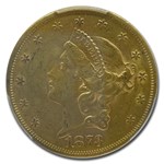 1873-S $20 Liberty Gold Double Eagle Open 3 AU-55 PCGS