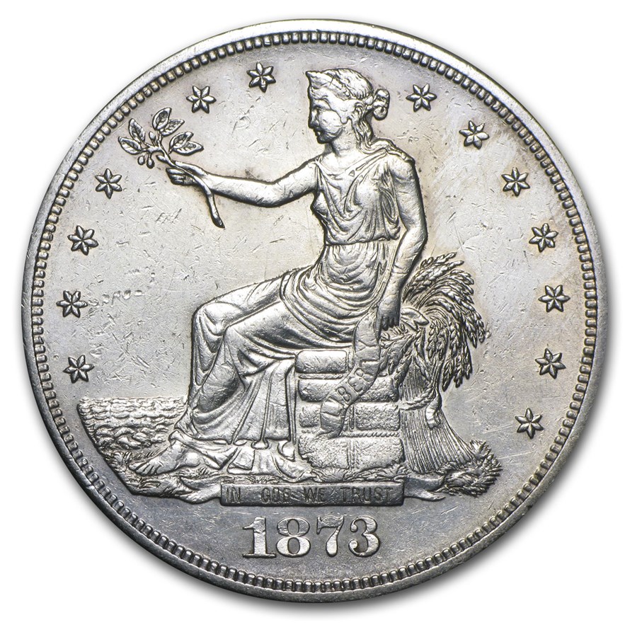 1873-S Trade Dollar AU