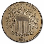 1873 Shield Nickel BU Details