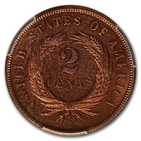 Buy 1873 Two Cent Piece PR-63 PCGS (Red, Open 3) | APMEX