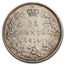 1874-H Canada Silver 25 Cents Victoria XF