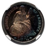 1874 Liberty Seated Dime PF-67* NGC (Arrows)