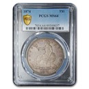 1874 Trade Dollar MS-64 PCGS