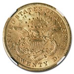 1875-CC $20 Liberty Gold Double Eagle MS-60 NGC