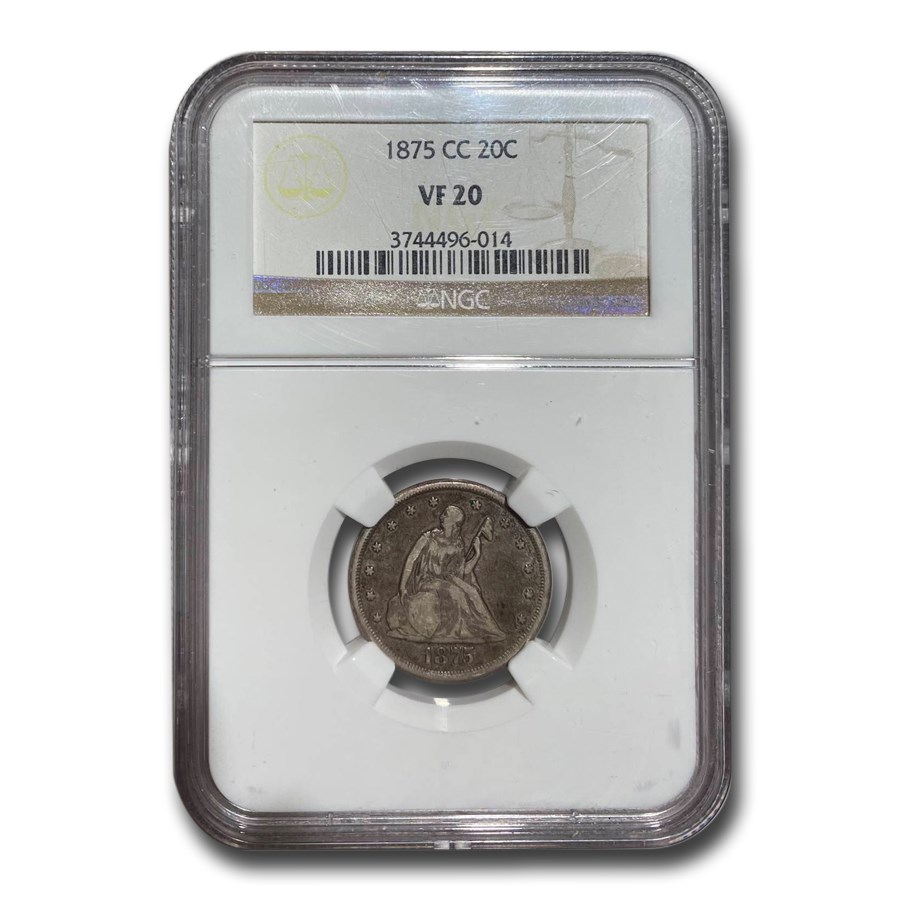 Buy 1875-CC Twenty Cent Piece VF-20 NGC | APMEX