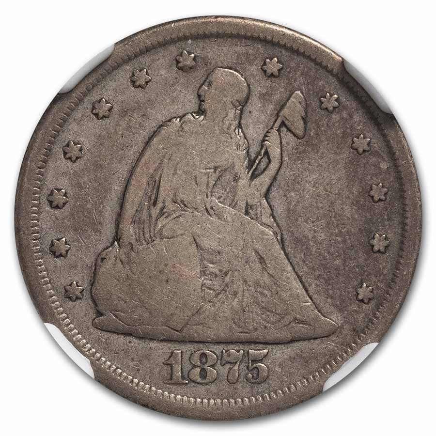 Buy 1875-CC Twenty Cent Piece VG-10 NGC | APMEX