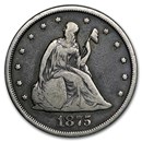 1875-CC Twenty Cent Piece VG