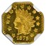 1875 Indian Octagonal One Dollar Gold MS-65 NGC (PL, BG-1125)