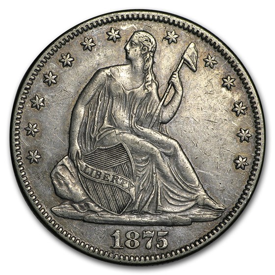 Buy 1875 Liberty Seated Half Dollar XF | APMEX