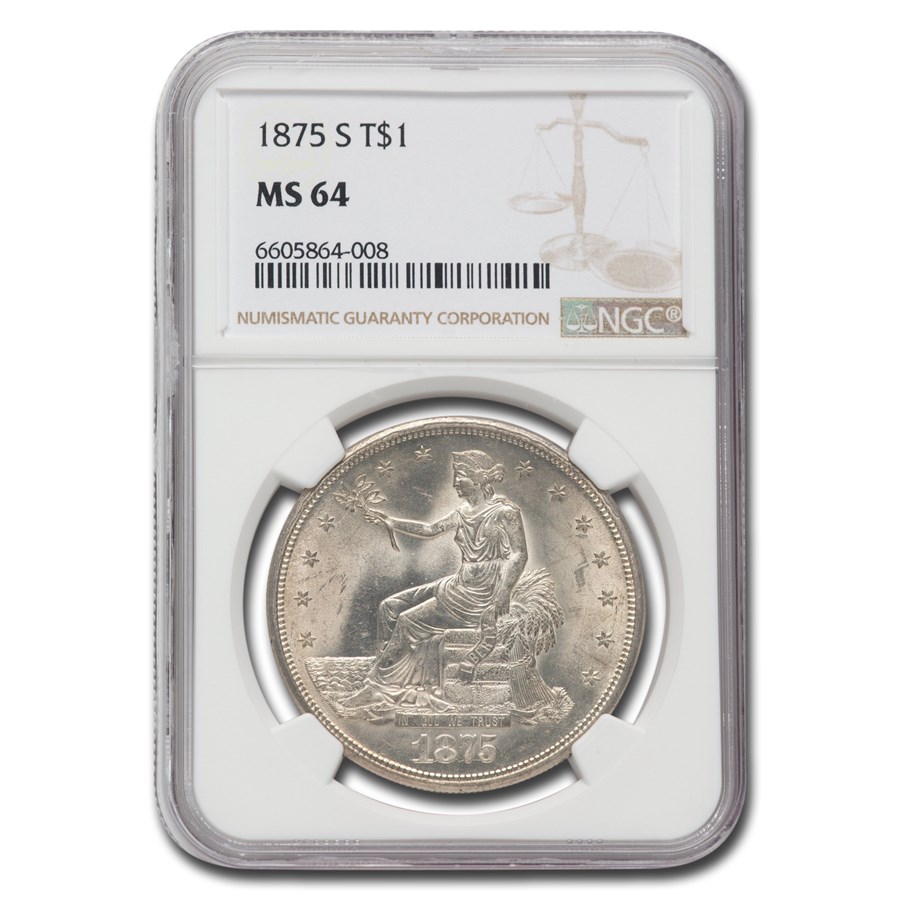 Buy 1875-S Trade Dollar MS-64 NGC | APMEX