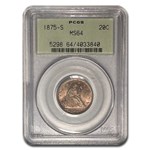 1875-S Twenty Cent Piece MS-64 PCGS