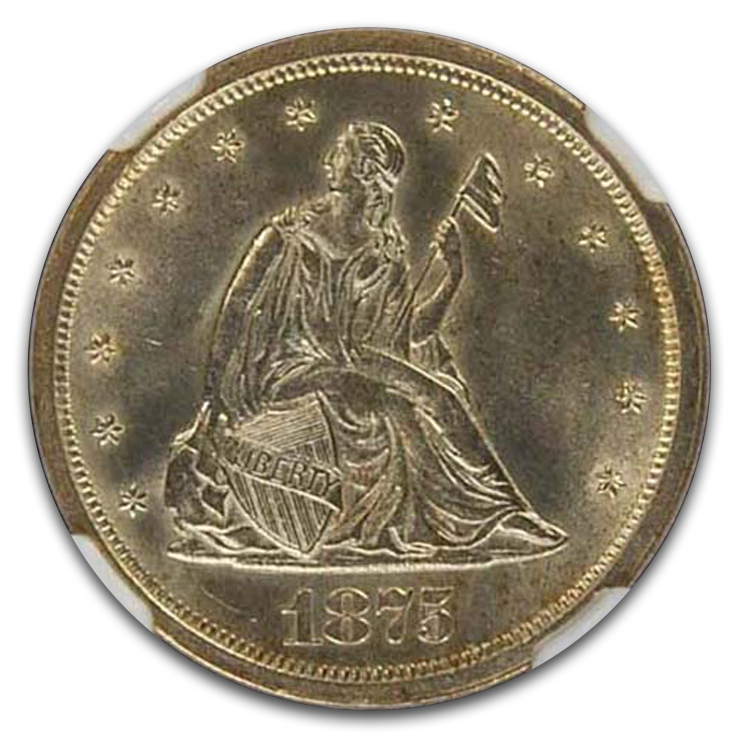 Buy 1875-S Twenty Cent Piece MS-65 NGC | APMEX