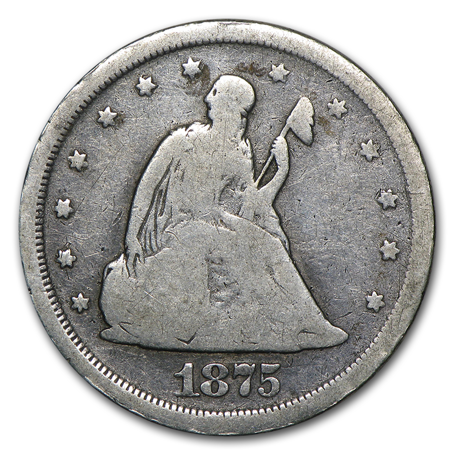 Buy 1875-S Twenty Cent Piece VG | APMEX