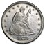 1875 Twenty Cent Piece AU