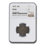 1875 Twenty Cent Piece PF-65 NGC