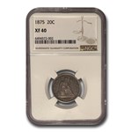 1875 Twenty Cent Piece XF-40 NGC