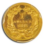 1876 $1 Indian Head Gold PR-65 Cameo PCGS CAC