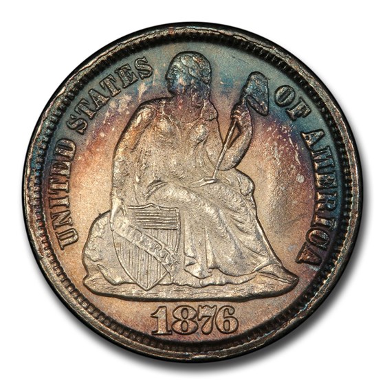 Buy 1876-CC Liberty Seated Dime MS-66 PCGS | APMEX