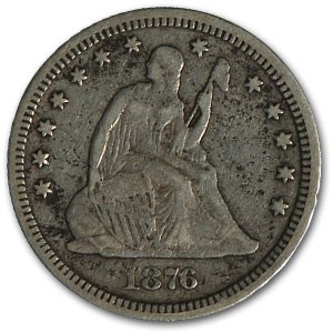 Buy 1876-CC Liberty Seated Quarter VF | APMEX