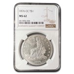 1876-CC Trade Dollar MS-62 NGC